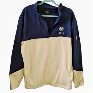 Colosseum Notre Dame 1/4 Zip Pullover Size XL NWOT